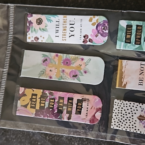 Magnetic Religious Bookmark Set of 6 NEW - Picture 2 of 5